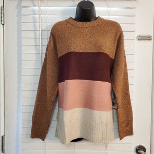 NEW Arizona Sweater Size L Multicolor Fall Colors